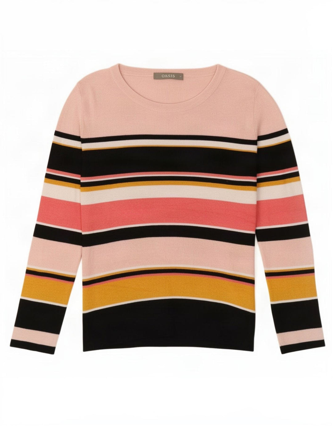 Γυναικείο πουλόβερ Oasis Boat Neck Jumper UK 12 Medium πολύχρωμο ριγέ