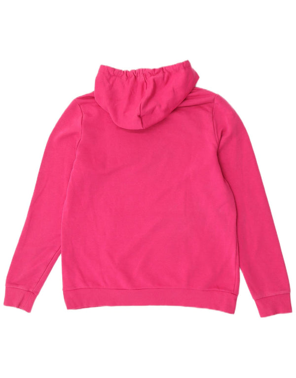 Puma Γυναικείο Γραφικό Hoodie Jumper UK 16 Large Pink
