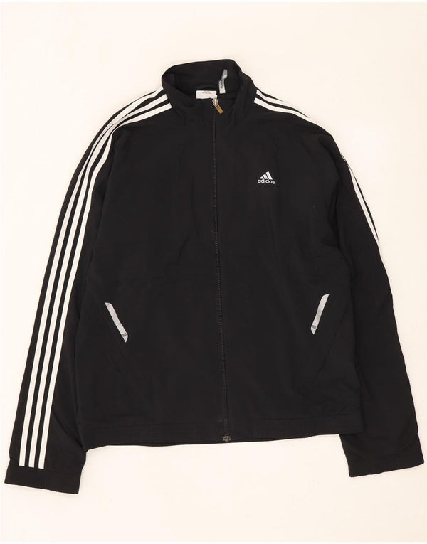 Ανδρική φόρμα Adidas Climalite Top Jacket UK 40/42 Medium Black Polyester