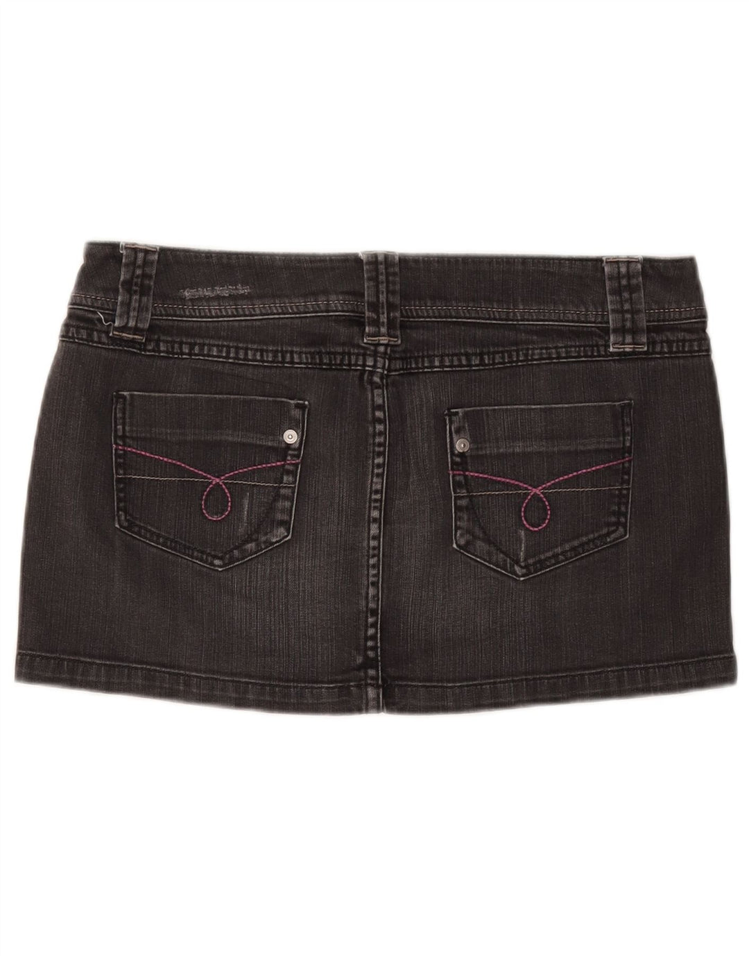BENETTON Γυναικεία τζιν ταλαιπωρημένη φούστα IT 44 Medium W30 Γκρι βαμβακερή