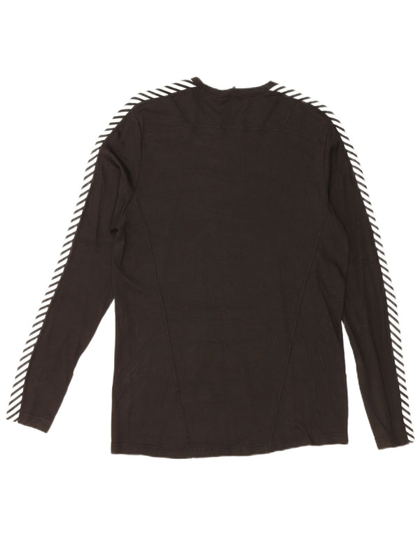 HELLY HANSEN Ανδρικό μακρυμάνικο μπλουζάκι μεσαίου μαύρου χρώματος πολυαιθυλένιο