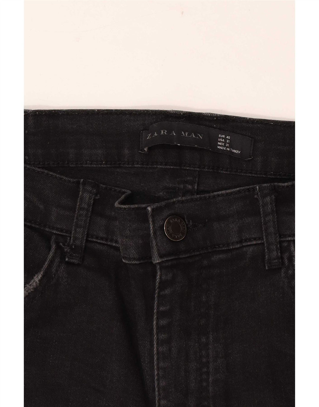 Zara Ανδρικό στενό τζιν EU 40 Medium W31 L29 Μαύρο