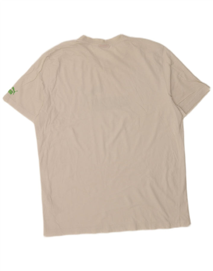 Ανδρικό γραφικό T-Shirt Puma Top Large Λευκό