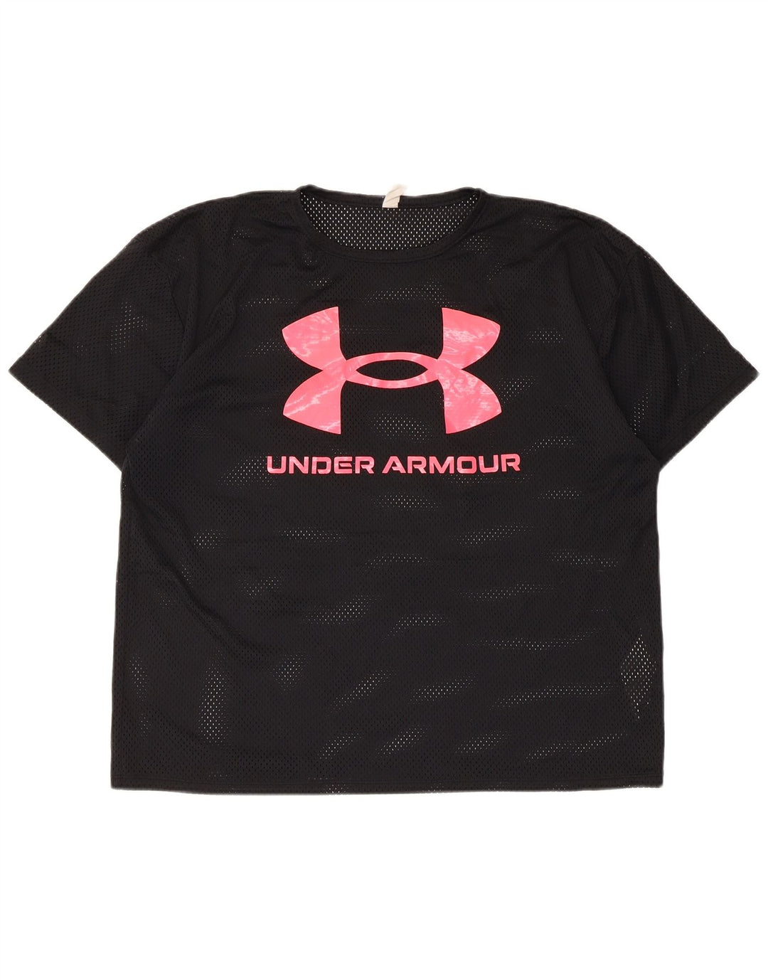Under Armour Γυναικείο γραφικό T-Shirt Top UK 16 Large Black Polyester