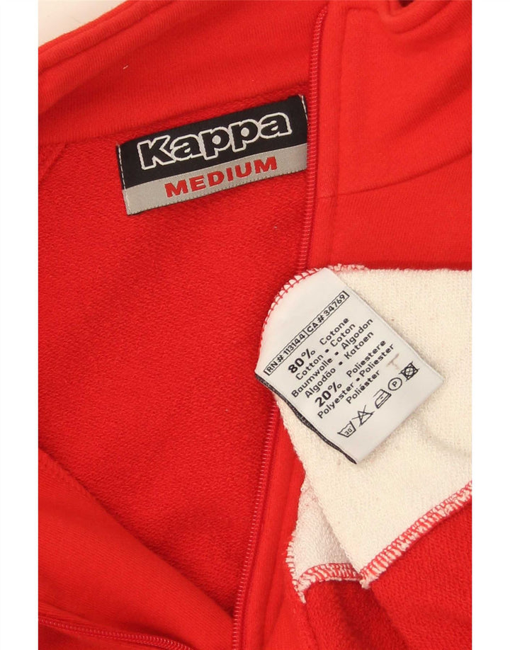 Ανδρική φόρμα με γραφικό φόρμα Kappa Top Jacket μεσαίο κόκκινο χρώμα, βαμβακερό