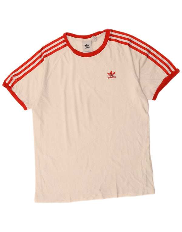 Ανδρικό T-Shirt Adidas Top Larg off White Βαμβακερό
