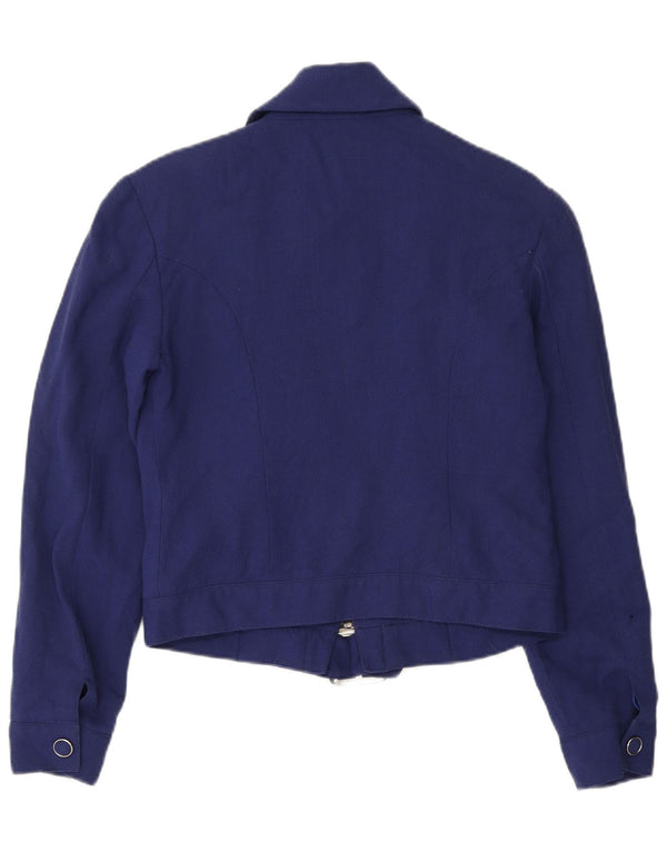 Magia Womens Soho Bomber Jacket UK 10 Small Navy Blue