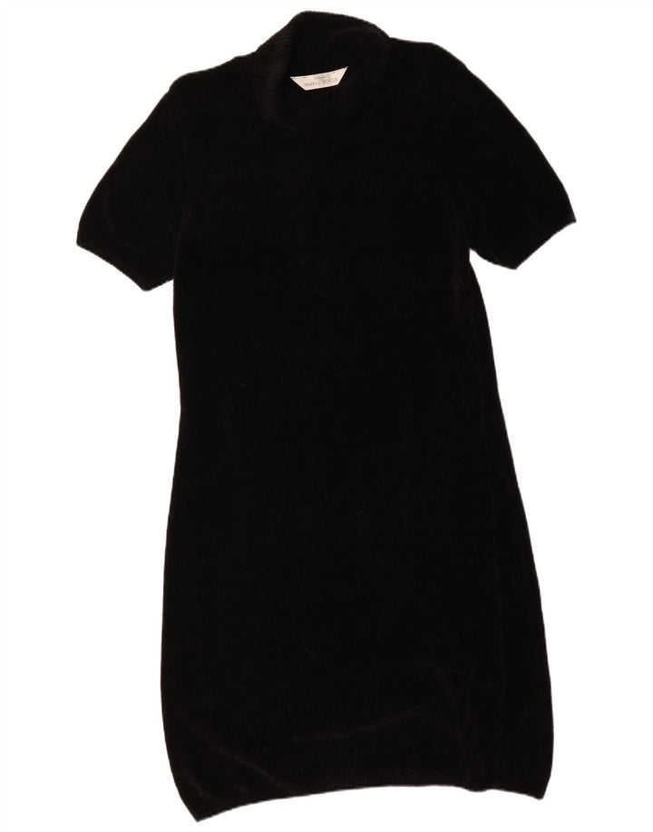 Γυναικείο κοντομάνικο φόρεμα Marks & Spencer UK 12 Medium Black