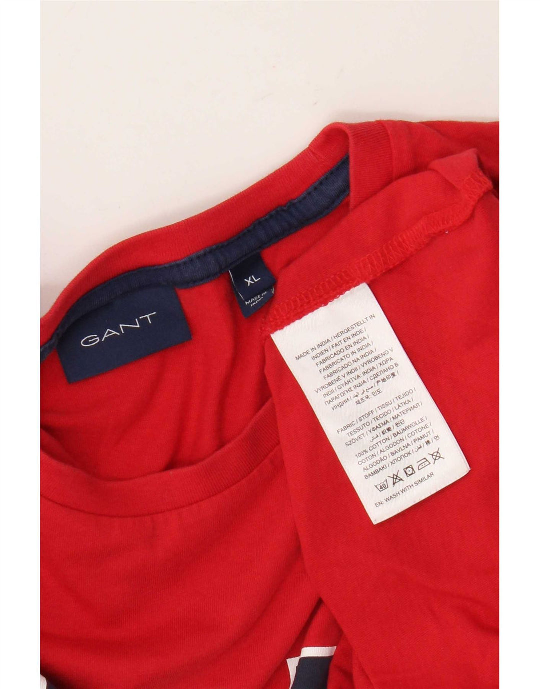 Ανδρικό γραφικό T-Shirt Gant XL Κόκκινο βαμβακερό