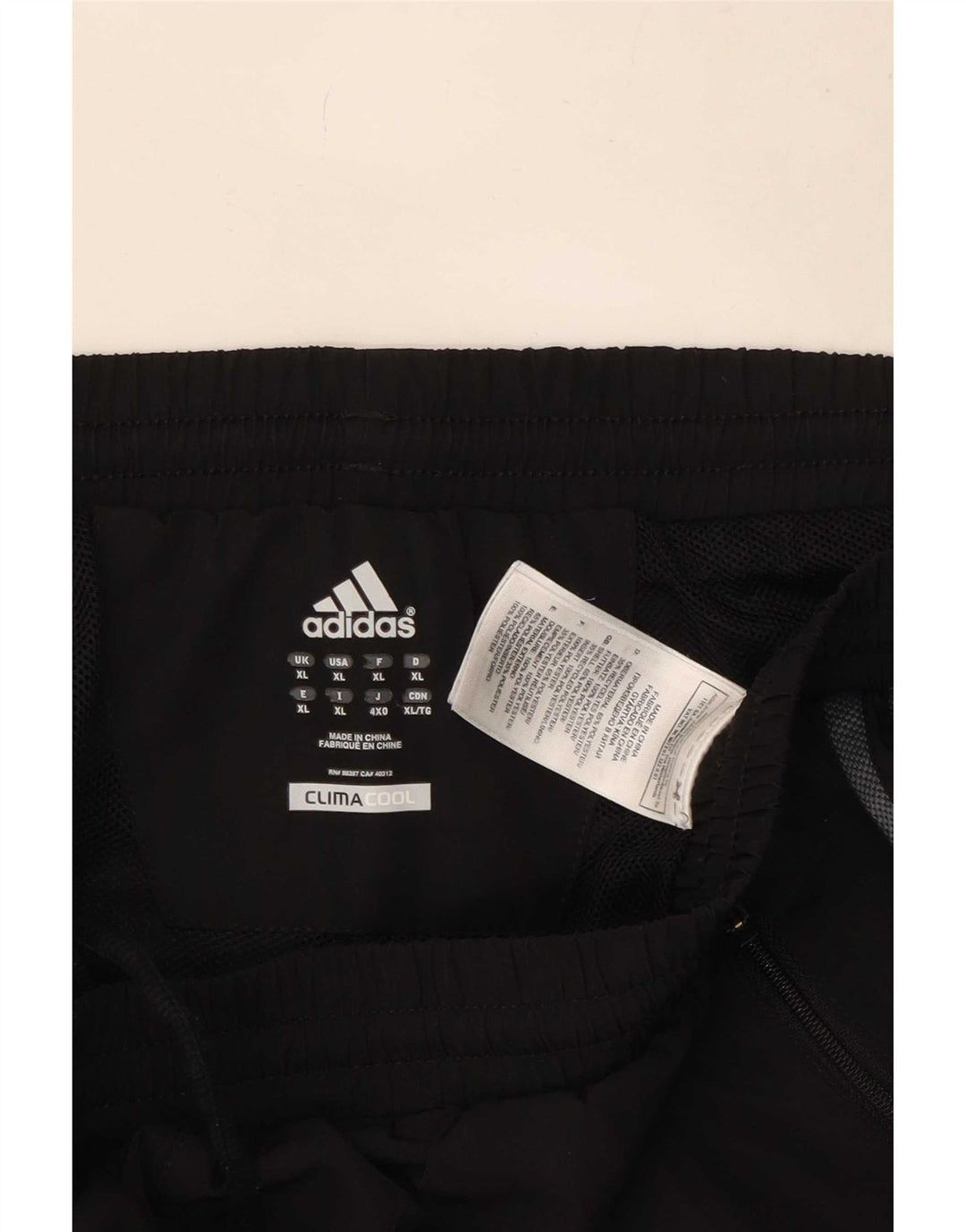 Adidas Ανδρική φόρμα Climacool Παντελόνι XL Μαύρο Colourblock Πολυεστέρας