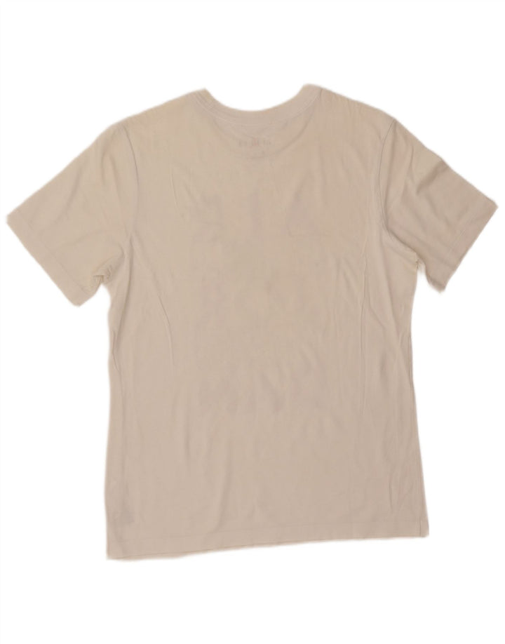 Ανδρικό γραφικό μπλουζάκι Jordan από μεσαίο λευκό βαμβάκι