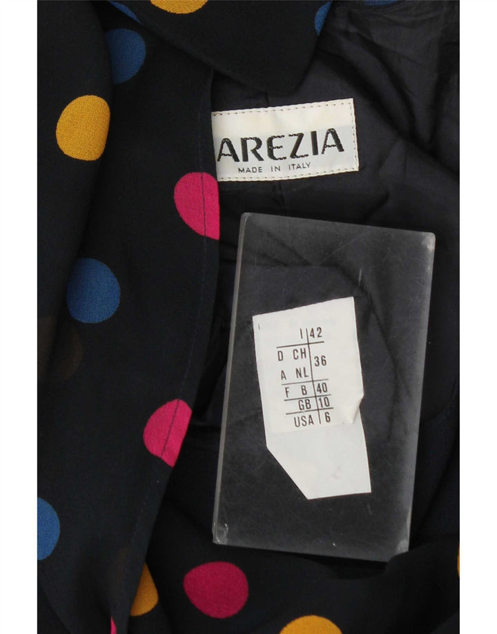 Γυναικείο φόρεμα με θήκη με γραβάτα Arezia UK 10 Small Navy Blue Spotted