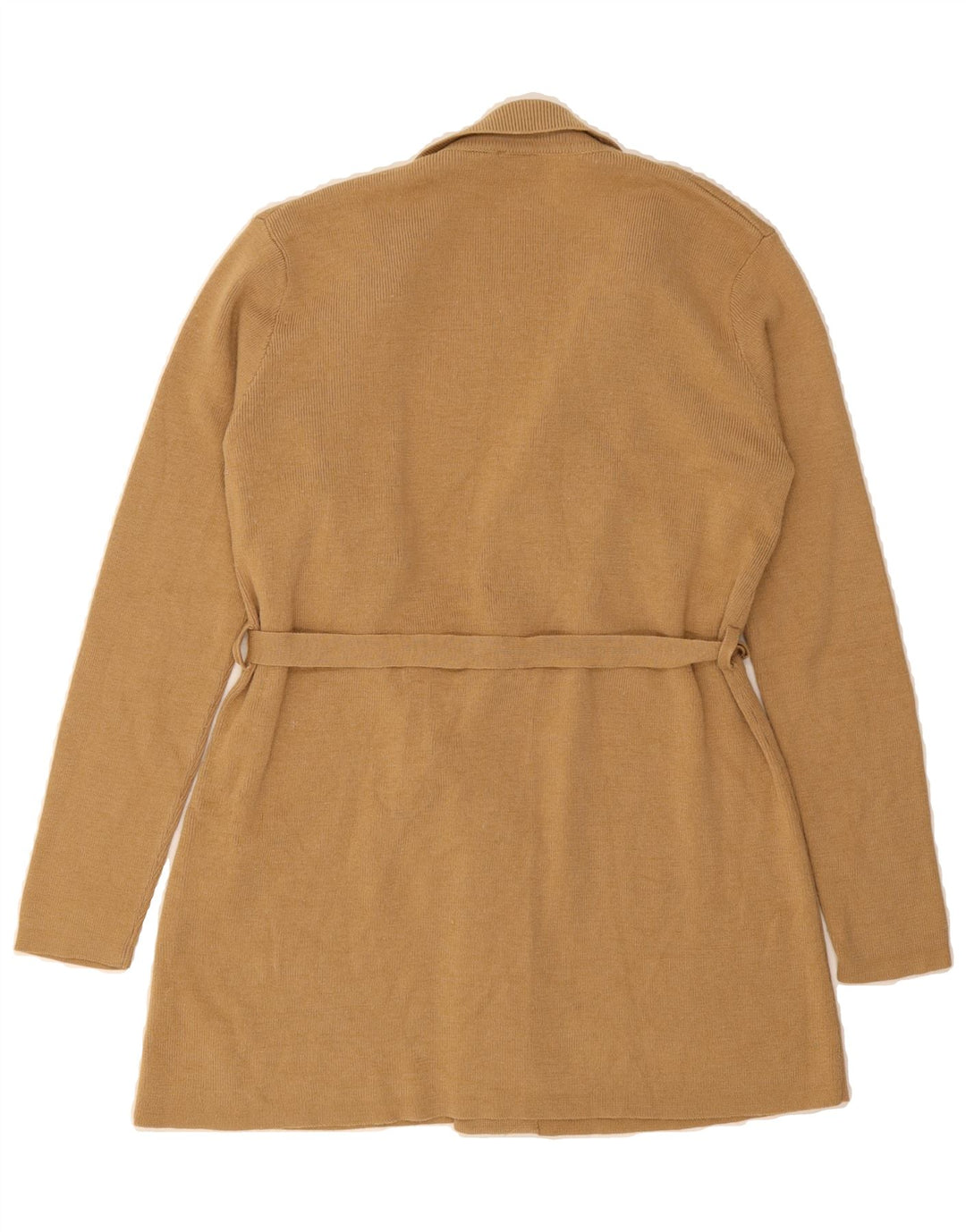 MOSSIMO Womens Longline Open Cardigan Sweater UK 12 Medium Brown Acrylic Vintage Mossimo and Second-Hand Mossimo from Messina Hembry 