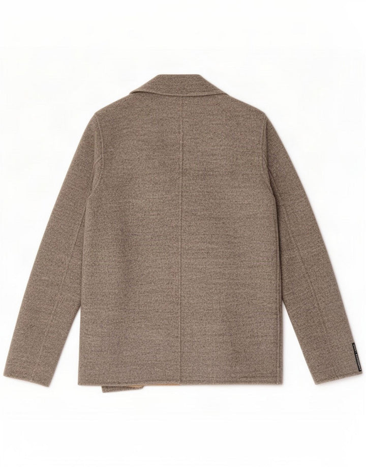 Massimo Dutti Γυναικείο ανοιχτό σακάκι UK 14 Medium Grey Wool