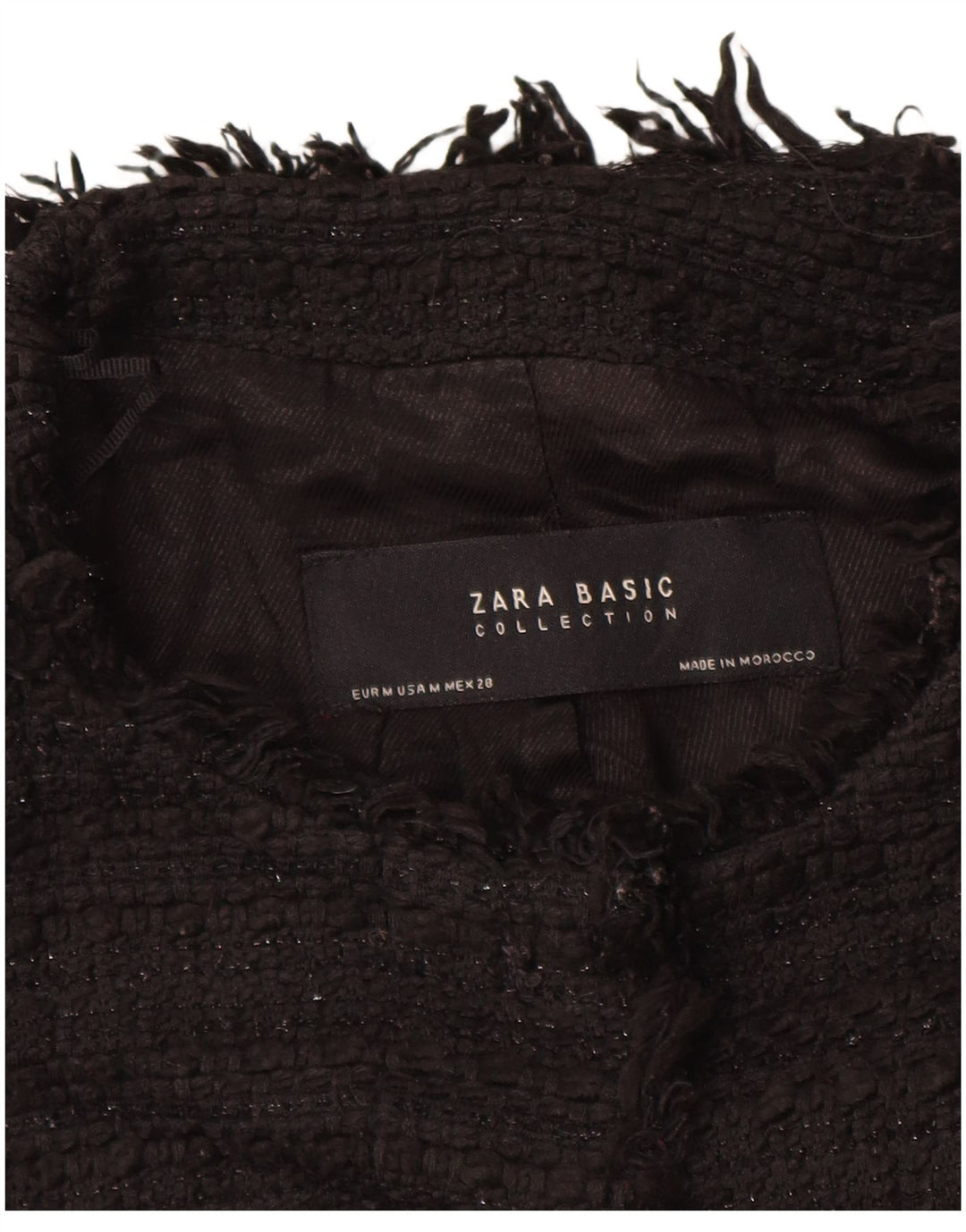 ZARA Γυναικείο Σακάκι Μπλέιζερ UK 12 Μεσαίο Μαύρο