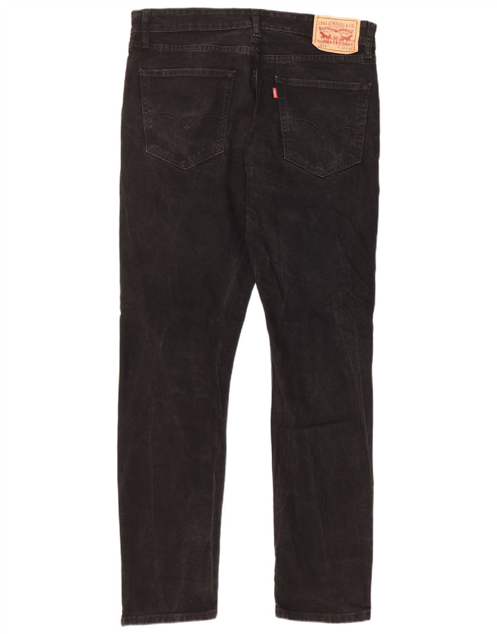 LEVI'S Ανδρικό 511 Slim Jeans W34 L32 Μαύρο βαμβακερό