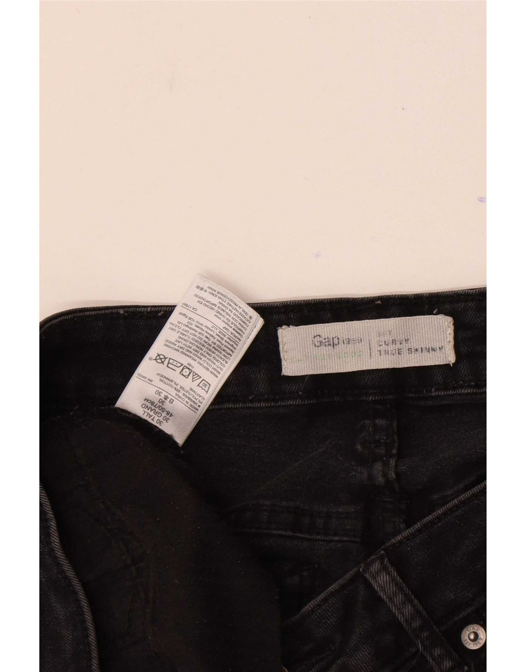 Gap Γυναικείο Skinny Jeans W30 L32 Μαύρο βαμβακερό