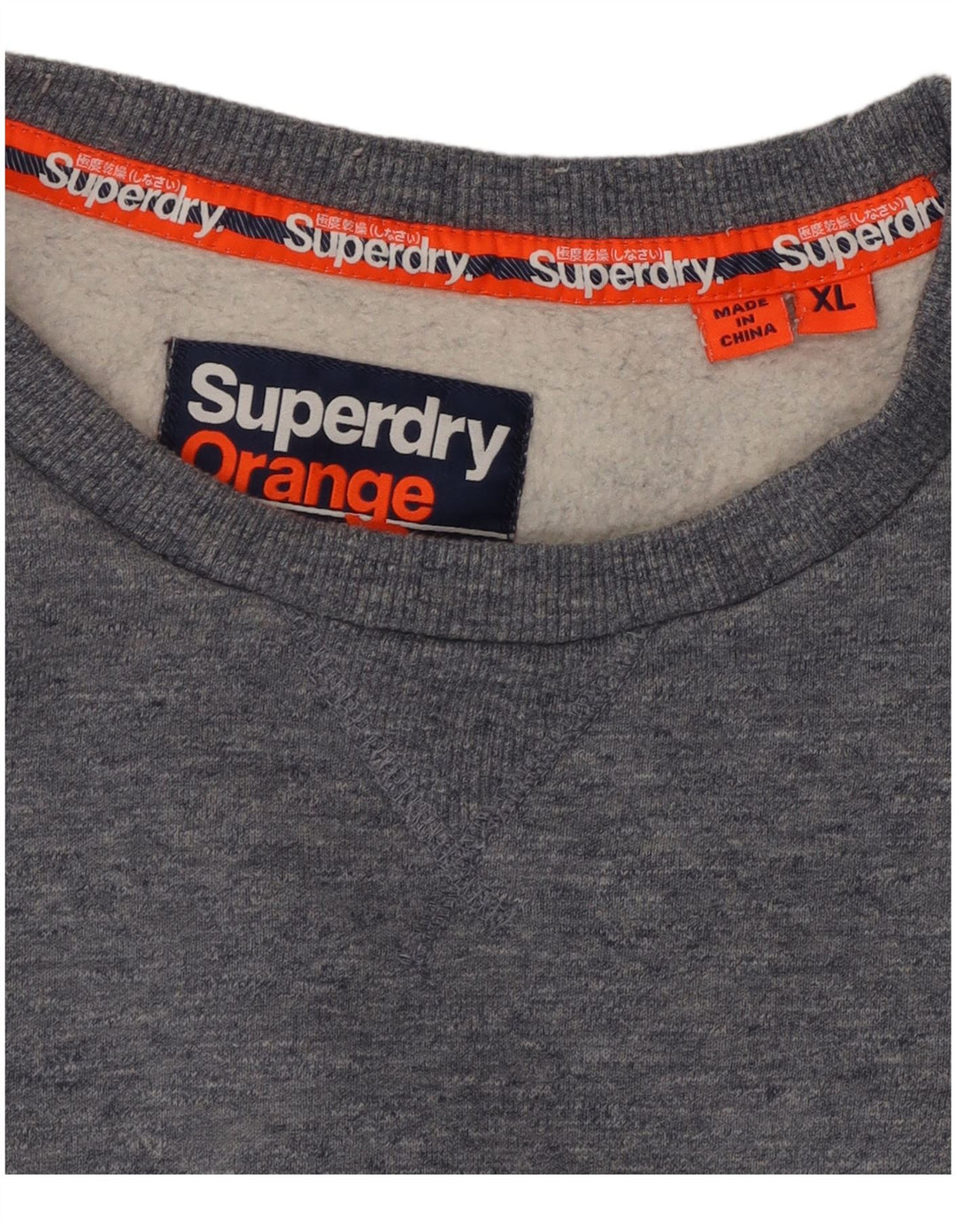 Γυναικείο φούτερ SUPERDRY Jumper UK 18 XL Γκρι βαμβακερό