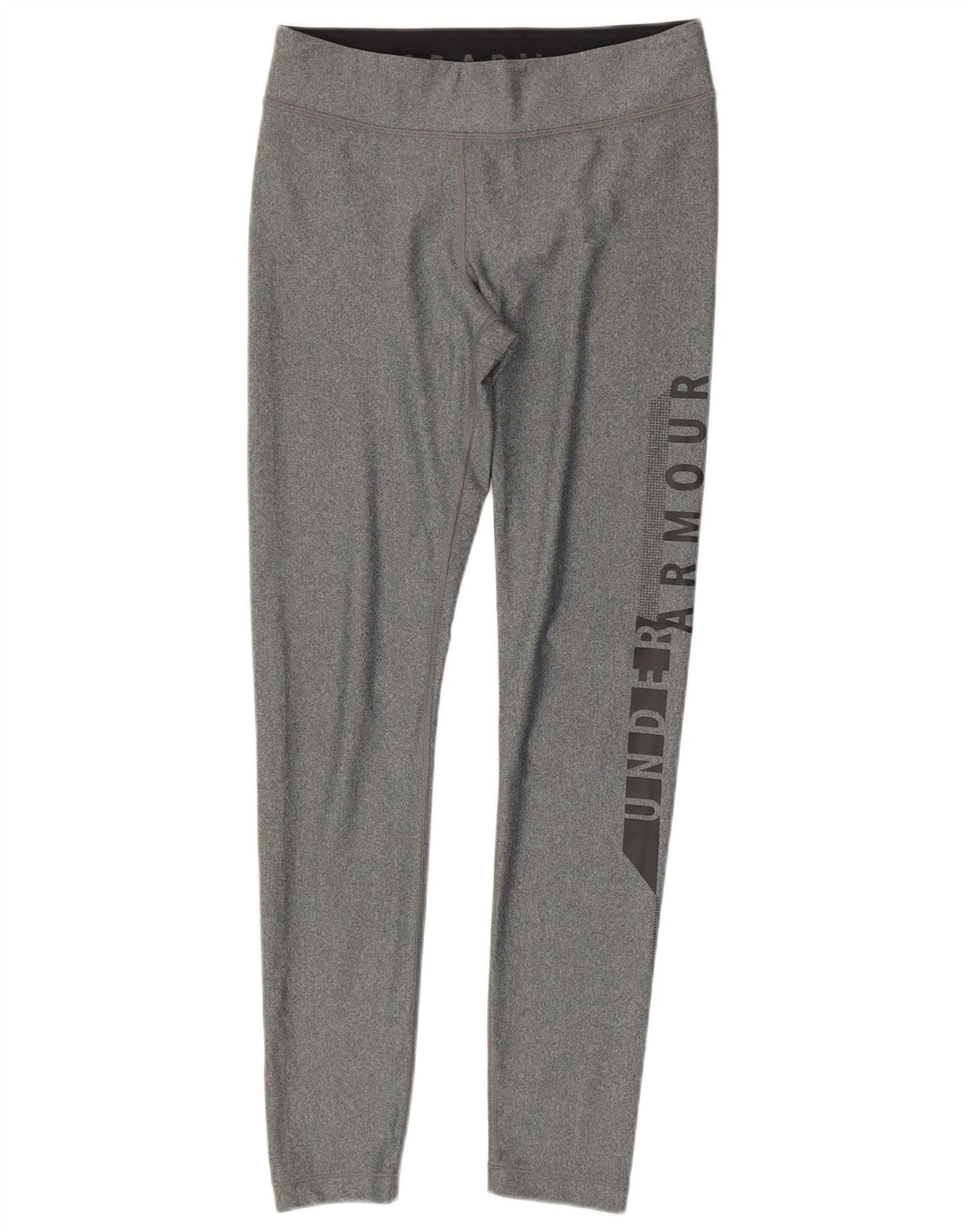 UNDER ARMOUR Womens Graphic Leggings UK 12 Medium  Grey