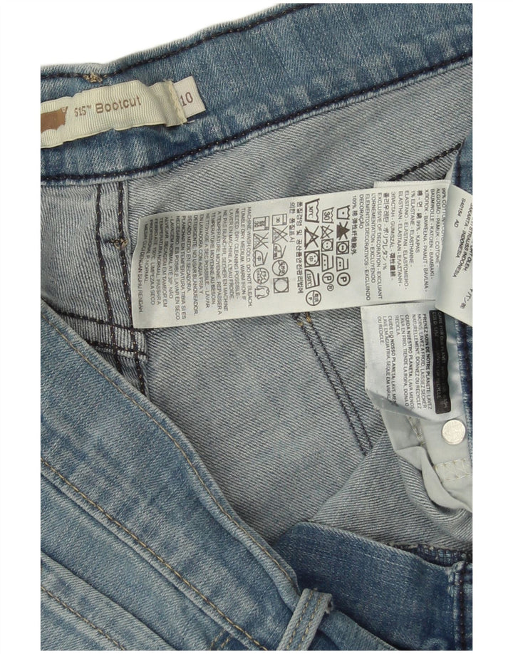LEVI'S Womens 515 Bootcut Jeans US 10 Large W34 L29 Μπλε βαμβακερό