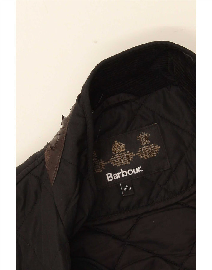 Μπουφάν Barbour Boys Quilted 10-11 Years Large Μαύρο
