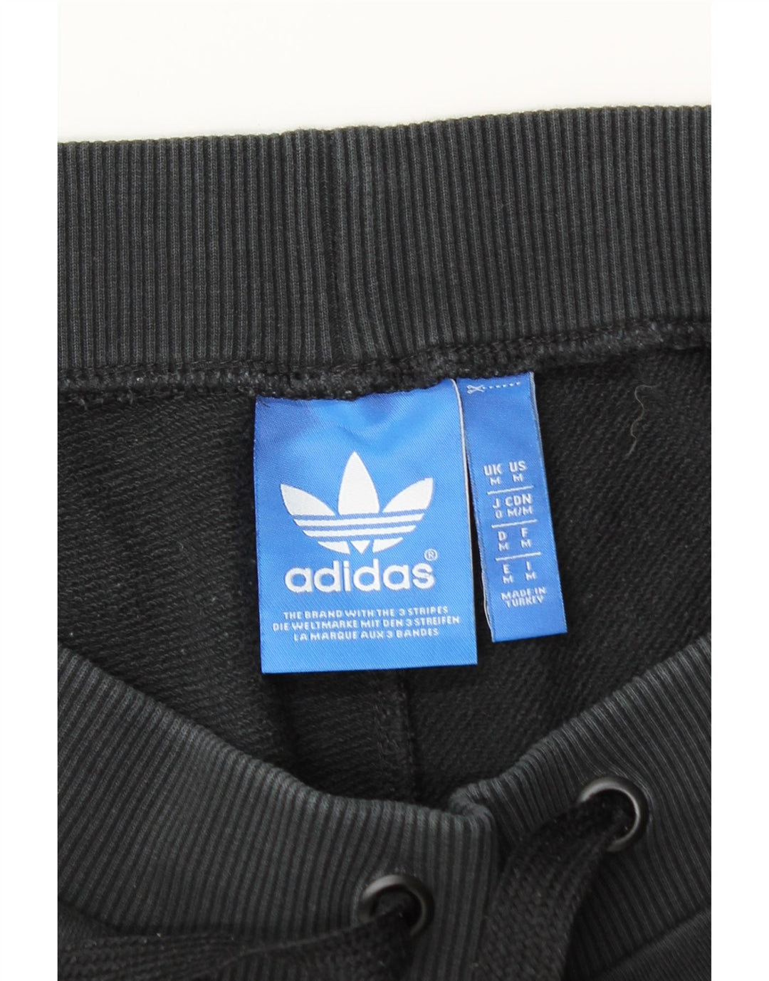 Ανδρικό αθλητικό σορτς Adidas, μεσαίο μαύρο βαμβακερό