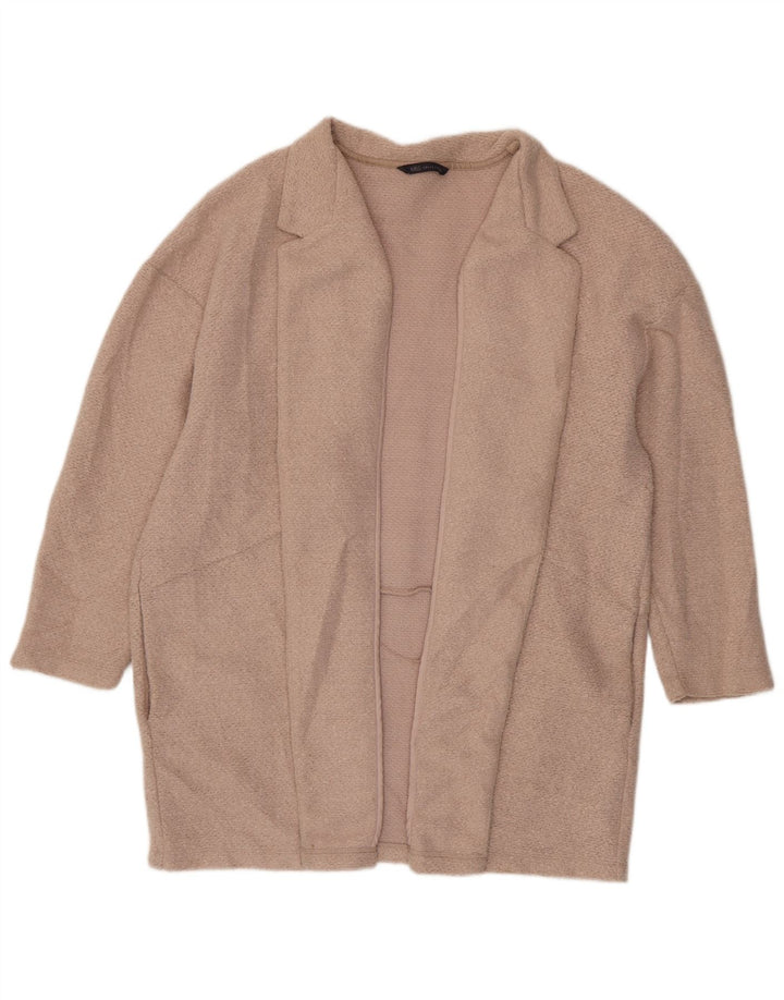 Marks & Spencer Γυναικείο πουλόβερ Longline Cardigan UK 20 2XL Pink Polyester