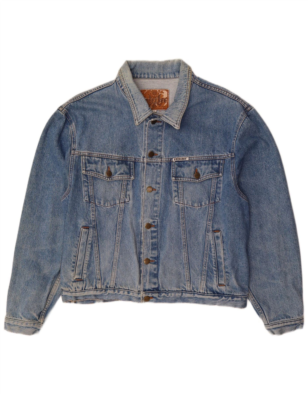 Vintage Ανδρικό Τζιν Μπουφάν UK 42 XL Μπλε Βαμβακερό