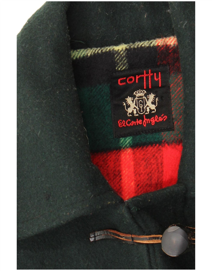 VINTAGE Γυναικείο Παλτό Duffle UK 18 XL Πράσινο