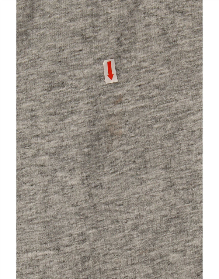 TOMMY HILFIGER Γυναικείο πουλόβερ με κουκούλα με φερμουάρ UK 10 Small Grey