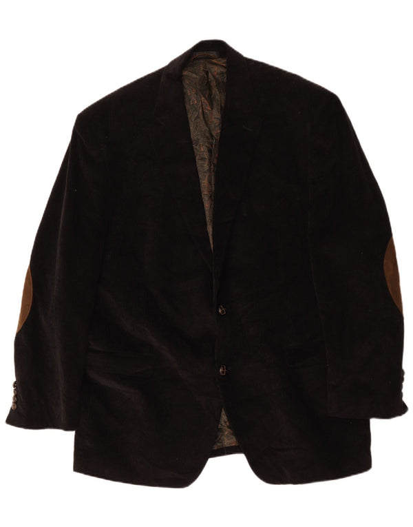 Ralph Lauren Ανδρικό 2 κουμπιά κοτλέ σακάκι μπλέιζερ UK 44 XL μαύρο βαμβακερό