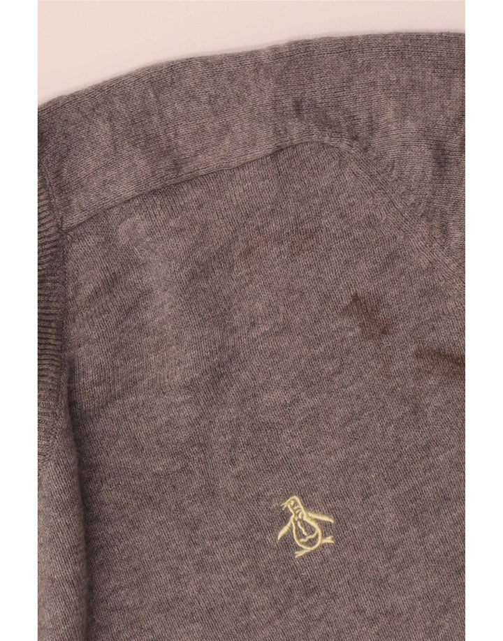 Ανδρικό πουλόβερ Penguin V-Neck Jumper Large Grey