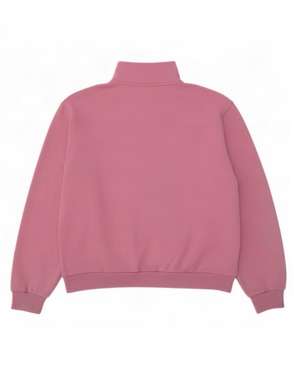 Hollister Γυναικείο φούτερ με φερμουάρ με λαιμόκοψη Jumper UK 14 Medium Pink
