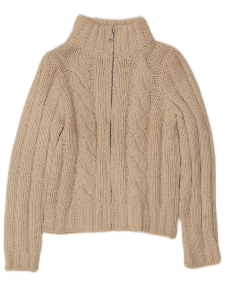 Γυναικεία ζακέτα Benetton UK 14 Large Off White Wool