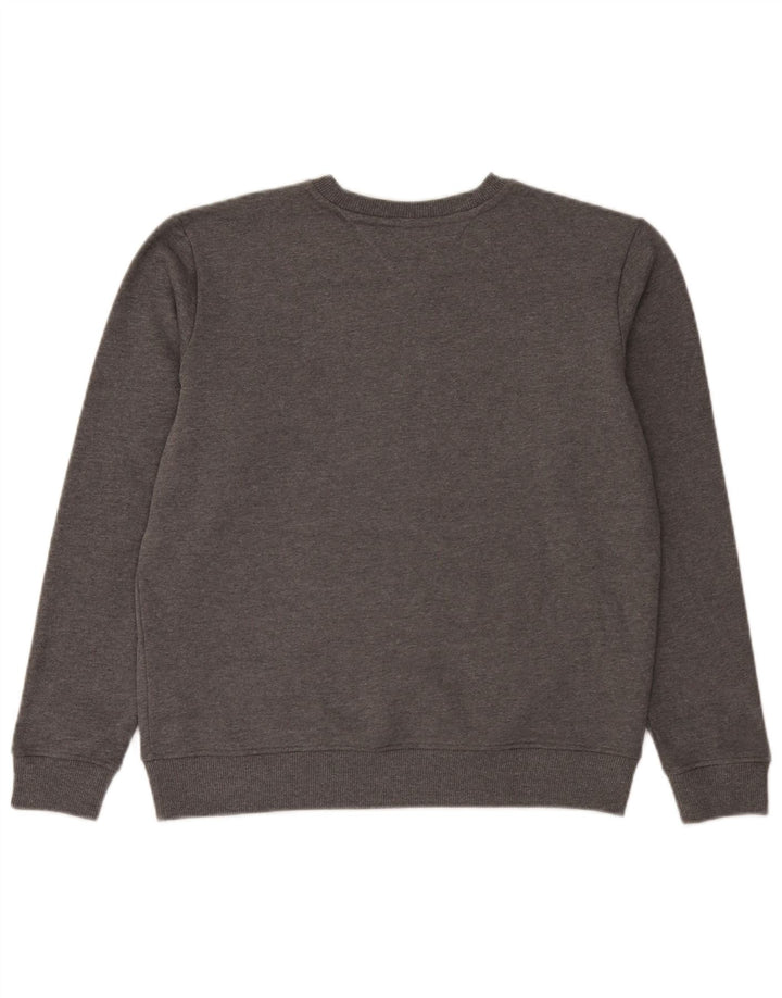 Γραφικό ανδρικό φούτερ Tommy Hilfiger Jumper μεγάλο γκρι βαμβακερό