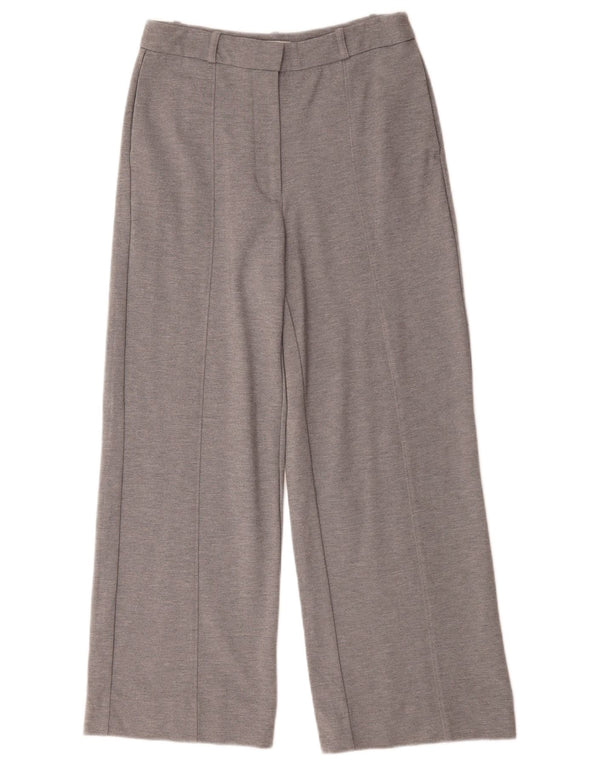 Jaeger γυναικείο ψηλόμεσο παντελόνι UK 10 Small W28 L28 Grey Viscose
