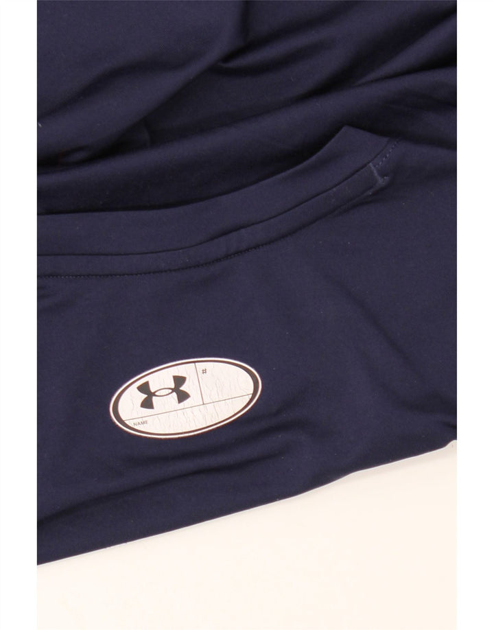 Ανδρικό μπλουζάκι Under Armour Heat Gear Top Medium Navy Blue Synthetic