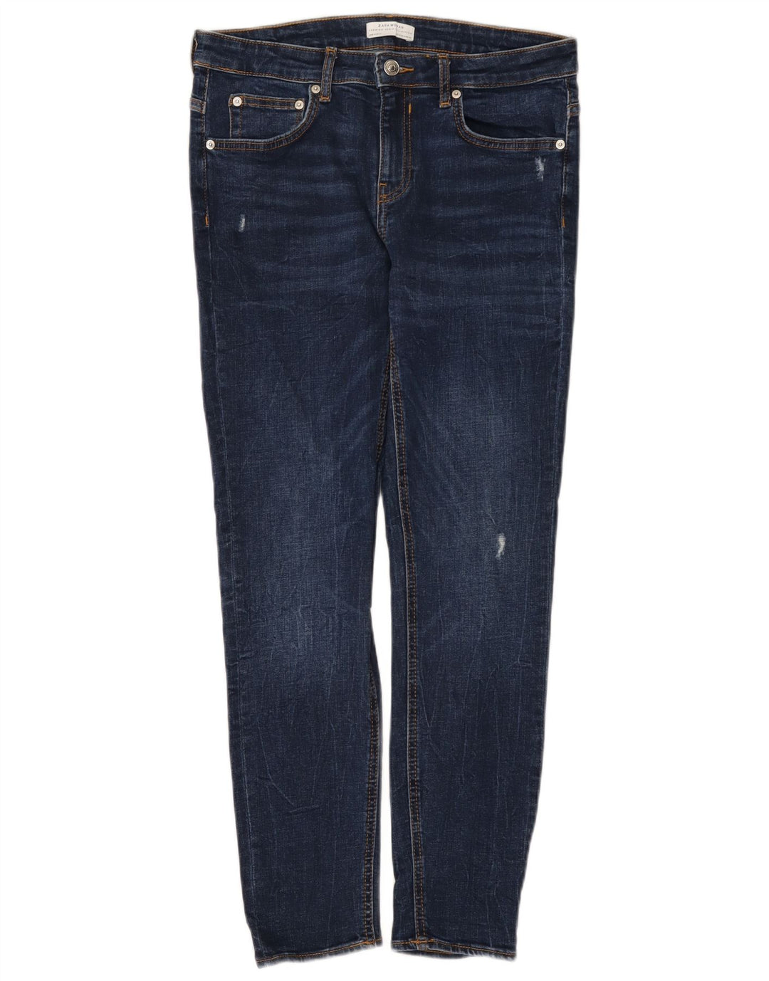 Zara Womens Distressed Skinny Jeans EU 40 Medium W30 L28 Blue