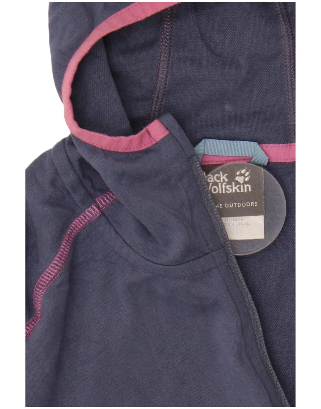 Jack Wolfskin Γυναικεία φόρμα με κουκούλα Top Jacket UK 12/14 Medium Blue