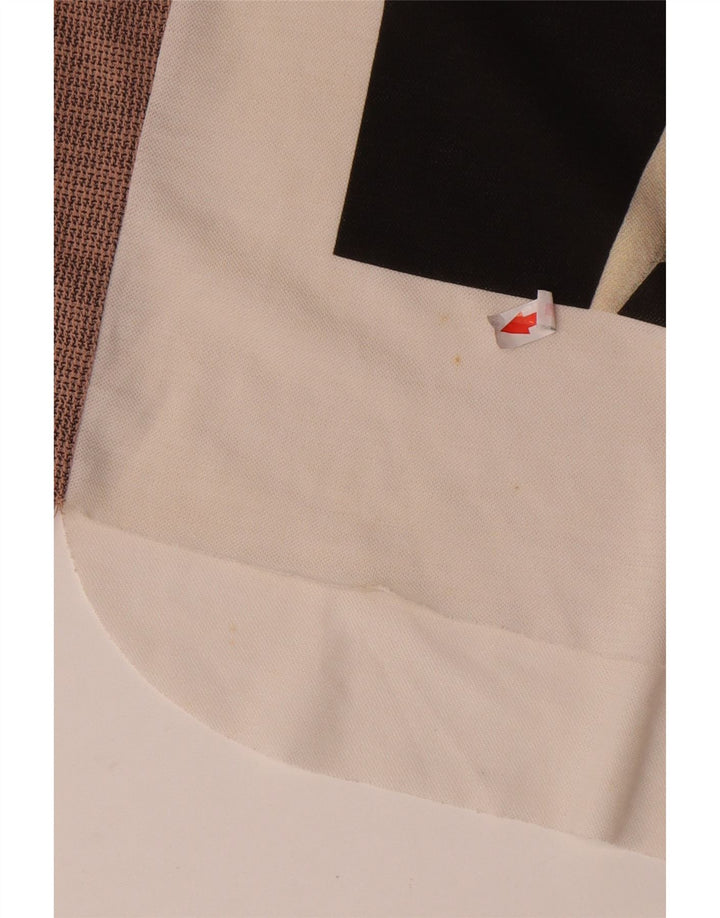 Zara Γυναικείο Γραφικό Μπλουζάκι 3/4 Μανίκι UK 10 Small White