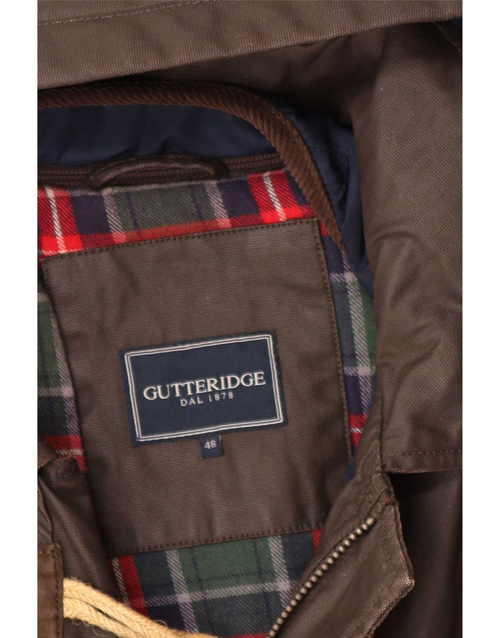 Gutteridge Ανδρική κουκούλα Duffle Coat IT 48 Medium Brown