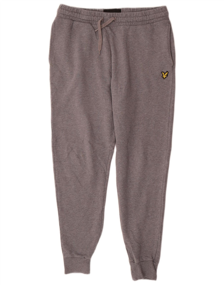 Lyle & Scott Ανδρική φόρμα παντελόνι Joggers Βαμβακερό μεσαίο γκρι