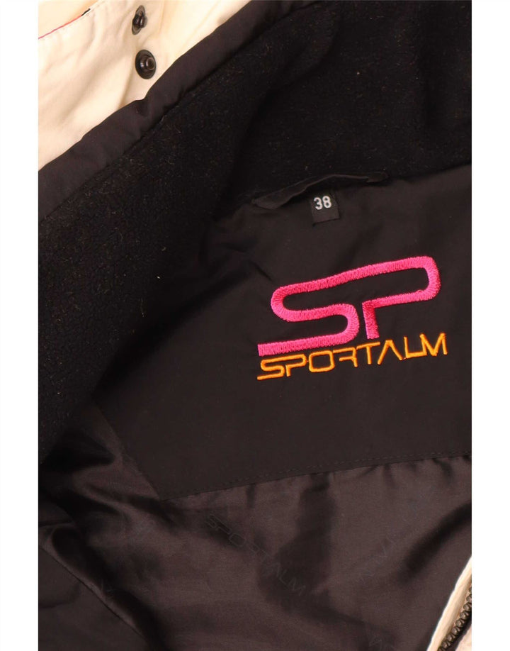 Sportalm Γυναικείο μπουφάν σκι με κουκούλα EU 38 Medium Off White Floral Polyamide
