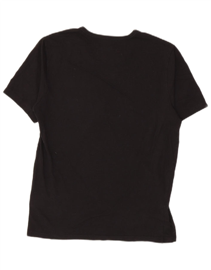 Ανδρικό T-Shirt Hugo Boss Τοπ μεσαίο μαύρο βαμβακερό