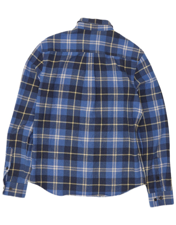 Ανδρικό Penguin Heritage Fit Slim Flannel πουκάμισο, μεσαίο μπλε βαμβακερό