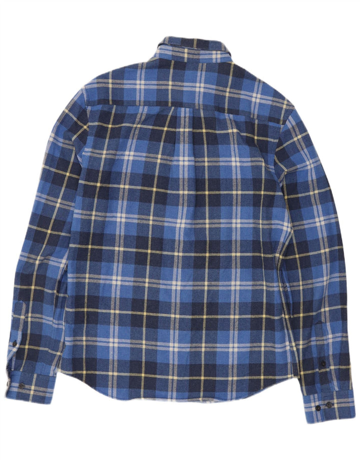 Ανδρικό Penguin Heritage Fit Slim Flannel πουκάμισο, μεσαίο μπλε βαμβακερό