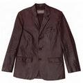 Ben Sherman Ανδρικό δερμάτινο μπλέιζερ 38 κουμπιών UK 38 Medium Brown
