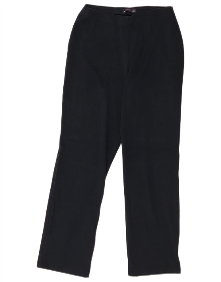 MARKS & SPENCER Womens Tracksuit Trousers UK 8 Small  Navy Blue Viscose