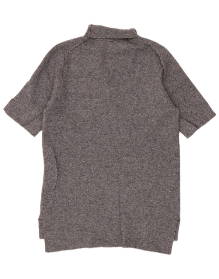 Zara Γυναικεία κοντομάνικη μπλούζα τοπ UK 8 Small Grey
