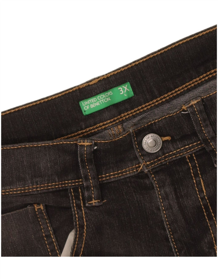 Ανδρικό τζιν σορτς Benetton W32 μεσαίο μαύρο